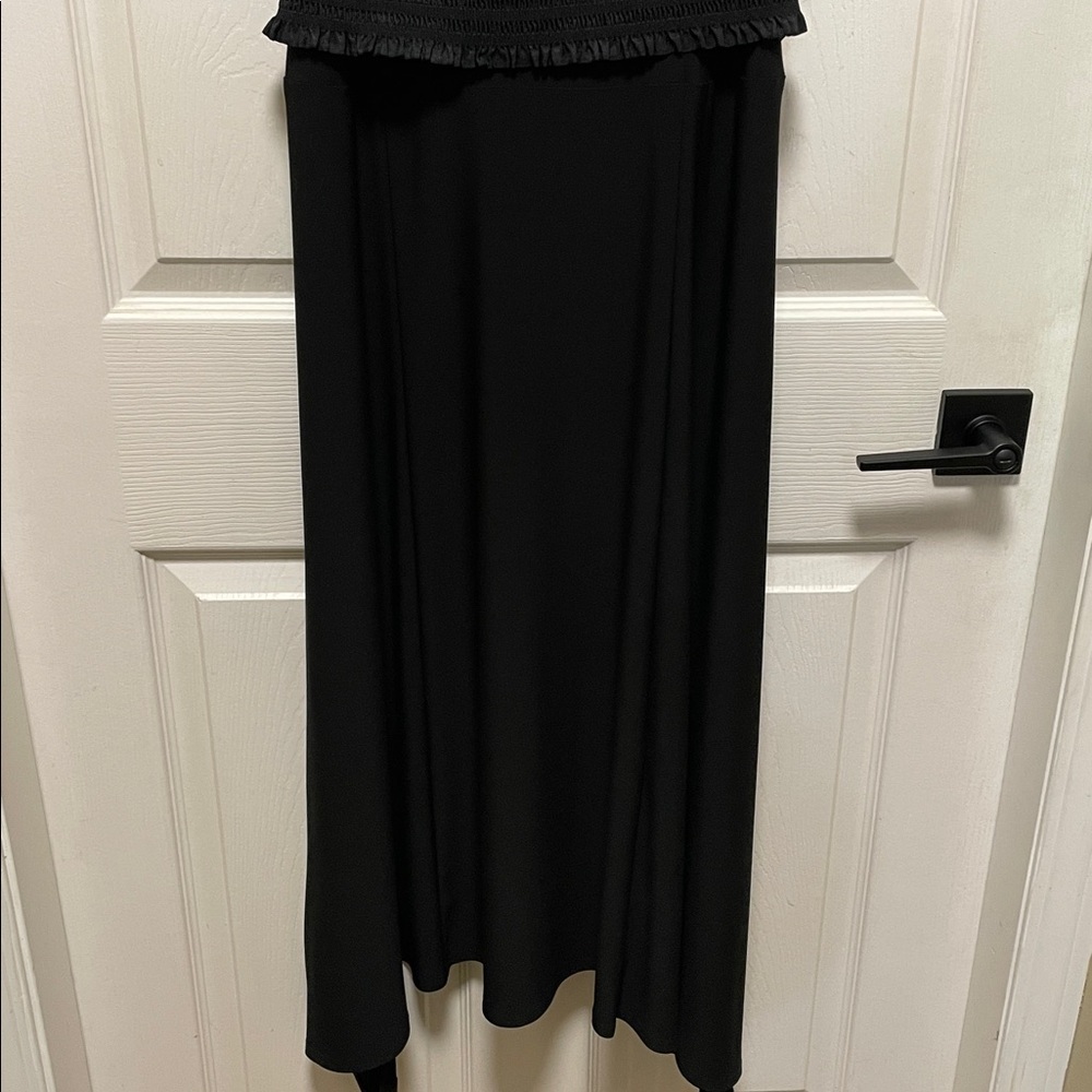 Joseph Ribkoff | Black | Ruffled Top/Hankerchief Skirt | Dress | Size 10 - Picture 9 of 16